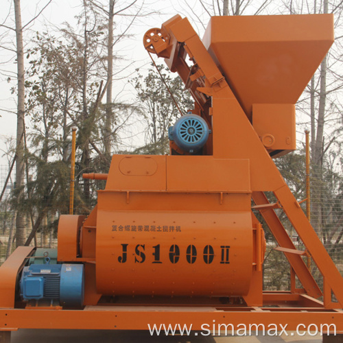 JS1000 latest concrete mixer machine